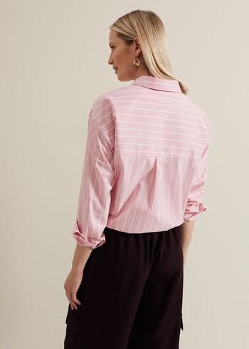 Phase Eight Stripe T Shirts Pink Australia | XJ9142536